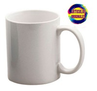 Taza blanca de cerámica de alta calidad para sublimación, resistente al lavavajillas